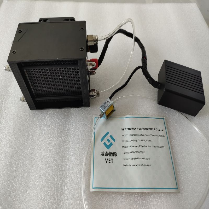 ड्रोन 100w मेटल बायपोलर हायड्रोजन इंधन सेल स्टॅकसाठी Pemfc 12v हायड्रोजन इंधन सेल